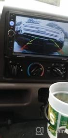img 6 attached to Двойная автомобильная стереосистема Din с Apple Carplay Android Auto Bluetooth Handsfree Mirror Link 7-дюймовый сенсорный экран USB SD FM-аудиоприемник с резервной камерой Управление на руле Беспроводной пульт дистанционного управления