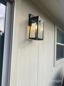 img 8 attached to MAXvolador Outdoor Wall Lantern, Exterior Waterproof Wall Sconce Light Fixture, Dark Chocolate Anti-Rust Wall Light With Clear Glass Shade, E26 Socket Wall Mount Lamp For Porch(Bulb Not Included)