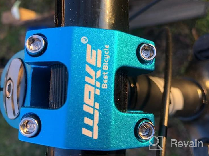img 1 attached to Wake 31.8Mm Short Mountain Bike Stem - Lightweight Aluminum Alloy Stem For Most Bicycles, Including Road Bikes, MTBs, BMXs, And Fixie Gears - Available In Black, Blue, Gold, And Red review by Julio Avikunthak