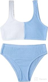 img 4 attached to Romwe Girls Swimsuit Bikini Bathing Apparel & Accessories Baby Boys in Clothing