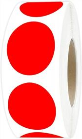 img 3 attached to 1000 Red Round Color Coding Circle Labels On Dispenser Roll - 1 Inch Office Dot Stickers For Easy Organization - PARLAIM 1