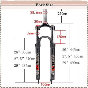 img 2 attached to BUCKLOS 26/27.5/29 MTB Suspension Fork 100Mm Travel, 28.6Mm Straight Tube QR 9Mm Crown Lockout Aluminum Alloy XC Mountain Bike Front Forks