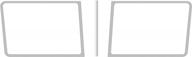 накладка на ветровое стекло из нержавеющей стали для кабины peterbilt legacy с ветровым стеклом, состоящим из двух частей - набор из трех частей, 1988-2020 гг., roadworks логотип