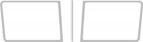 img 1 attached to Накладка на ветровое стекло из нержавеющей стали для кабины Peterbilt Legacy с ветровым стеклом, состоящим из двух частей - набор из трех частей, 1988-2020 гг., RoadWorks