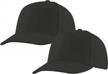 2 pack adjustable baseball cap classic acrylic hats outdoors plain colors logo