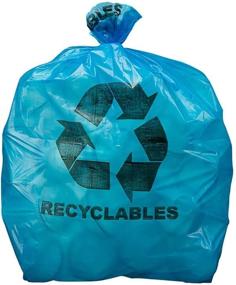 Plasticplace 12-16 gal. Blue Recycling Bags with Symbol (Case of 250)