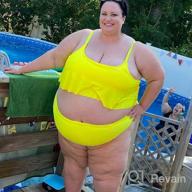 img 1 attached to Plus Size Women'S High Waisted 2 Piece Swimsuit By Sovoyontee review by Lauren Jackson
