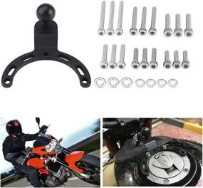 img 2 attached to 🏍️ Adjustable Motorcycle Tank Mount Bracket for GPS Phone Camera Holder - Compatible with Kawasaki, Honda, and Yamaha