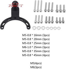 img 1 attached to 🏍️ Adjustable Motorcycle Tank Mount Bracket for GPS Phone Camera Holder - Compatible with Kawasaki, Honda, and Yamaha