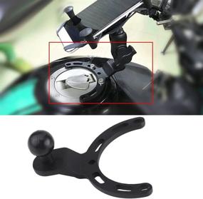 img 3 attached to 🏍️ Adjustable Motorcycle Tank Mount Bracket for GPS Phone Camera Holder - Compatible with Kawasaki, Honda, and Yamaha