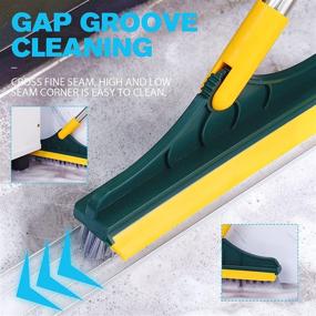 img 1 attached to 🧹 2022 Upgrade 2-in-1 Floor Scrub Brush with Long Handle - Premium Rotating Brush for Bathroom and Kitchen Cleaning (Floor Scrubber)