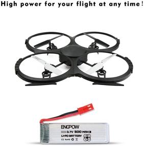 img 1 attached to Power Your Quadcopter With 4 3.7V 500MAh Lipo Batteries And X4 Charger Set - Compatible With UDI U818A RC Drone Series