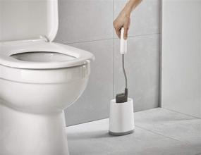 img 3 attached to Joseph Joseph Toilet Brush Set - White/Grey (2 Pack): Efficient Cleaning Solution