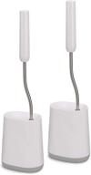 joseph joseph toilet brush set - white/grey (2 pack): efficient cleaning solution logo