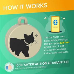 img 3 attached to 🐾 Cat Tailer Cat Tracker: Small, Lightweight, and Waterproof Bluetooth Pet Collar Attachment with 328ft Range, Long-lasting Battery, and Android/Apple iOS Compatibility