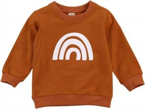 img 4 attached to New Baby Boys Girls Cute Letter Sweater Autumn Winter Casual Loose Long Sleeve Sweatshirt Top