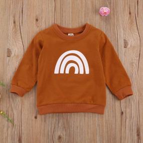img 3 attached to New Baby Boys Girls Cute Letter Sweater Autumn Winter Casual Loose Long Sleeve Sweatshirt Top