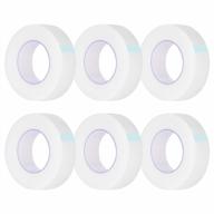 breathable eyelash extension tape - kirecoo 6 rolls pe lash tape adhesive for eyelash extensions, eyelash extension supplies - transparent, 9 m/10 yard per roll logo