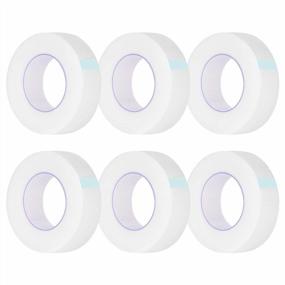 img 4 attached to Breathable Eyelash Extension Tape - Kirecoo 6 Rolls PE Lash Tape Adhesive For Eyelash Extensions, Eyelash Extension Supplies - Transparent, 9 M/10 Yard Per Roll