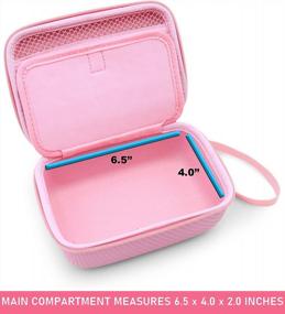 img 1 attached to Pink Travel Case Bag For Asthma Inhaler, Masks And Spacer - Secure And Convenient Storage Solution
