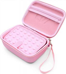 img 2 attached to Pink Travel Case Bag For Asthma Inhaler, Masks And Spacer - Secure And Convenient Storage Solution
