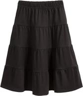 carpe diem stf cotton length ruched girls' clothing at skirts & skorts logo