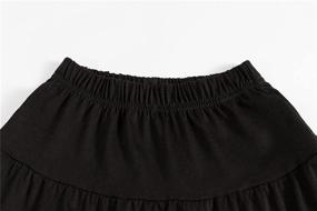 img 3 attached to CARPE DIEM STF Cotton Length Ruched Girls' Clothing at Skirts & Skorts