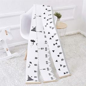 img 2 attached to 📏 Portable Foldable Height Growth Chart for Kids - Waterproof Wall Ruler for Babies, Toddlers, and Children