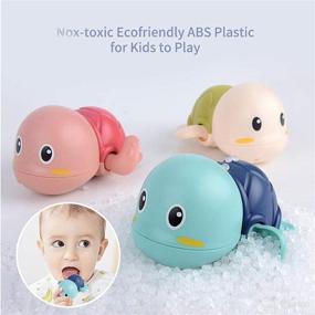img 1 attached to 🛁 Bath Toys for Toddlers 1-3: Fun Floating Wind-up Toys for 1-4 Year Old Girls and Boys – Perfect Gifts for Bathtub, Shower, Beach, and Pool Fun!