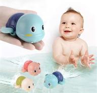 🛁 bath toys for toddlers 1-3: fun floating wind-up toys for 1-4 year old girls and boys – perfect gifts for bathtub, shower, beach, and pool fun! logo