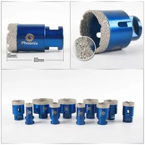 img 1 attached to Precision Diamond Core Drill Bit Set For Tile, Marble, And Brick: 1-1/2 Inch Vacuum Brazed Hole Saw By Raizi