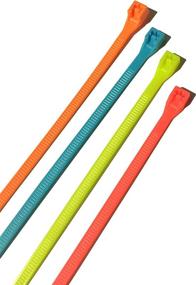 img 1 attached to 🔗 Gardner Bender 46-308FST Assorted Cable Ties, 8 inch, 75 lb, Nylon Zip Tie, 100 Pack, Fluorescent Blue/Green/Yellow/Pink - Electrical Wire and Cord Management