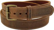 🐃 rustic stitched buffalo bullhide belts: authentic and durable accessories logo