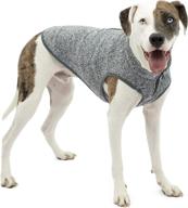 🐾 kurgo k9 core dog sweater: year-round fleece vest with adjustable neck, lightweight design, and harness compatibility (black, medium) logo