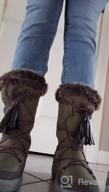 img 1 attached to Women'S Knee-High Water Resistant Fur-Lined Snow Boots - DailyShoes review by Delos Rodeo