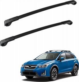 img 4 attached to Aluminum Roof Rack Cross Bars For 2018-2023 Crosstrek & 2017-2022 Impreza - Ideal For Car Cargo, Rooftop Luggage, Kayak, Bicycles, And Canoe Carrier