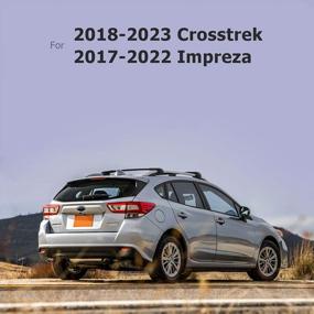 img 1 attached to Алюминиевые поперечины багажника на крышу для Crosstrek 2018-2023 и Impreza 2017-2022 - идеально подходят для грузовых автомобилей, багажа на крыше, байдарок, велосипедов и каноэ.