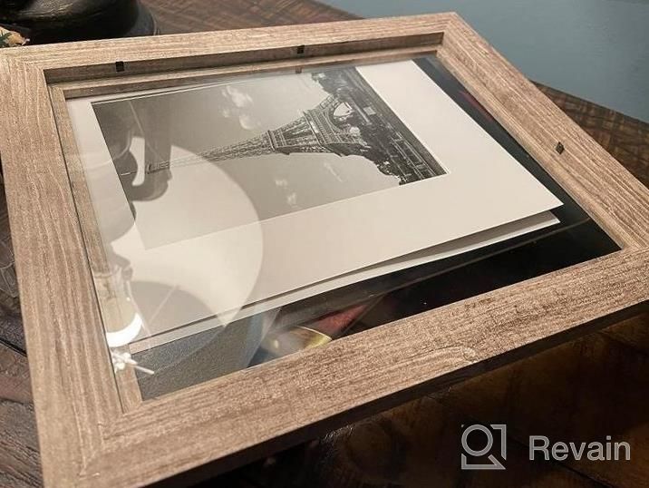 img 1 attached to Transform Your Wall Or Tabletop With Upsimples 5X7 Picture Frames - Set Of 6 In Distressed White With Real Glass review by Dean Ledet
