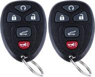 🔑 2 pcs keyless entry remote control car key fob for 2007-2016 chevy suburban tahoe traverse/buick enclave/gmc acadia yukon/cadillac escalade with fcc id: ouc60270, ouc60221 (5btn) логотип