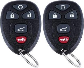 img 4 attached to 🔑 2 Pcs Keyless Entry Remote Control Car Key Fob for 2007-2016 Chevy Suburban Tahoe Traverse/Buick Enclave/GMC Acadia Yukon/Cadillac Escalade with FCC ID: OUC60270, OUC60221 (5Btn)