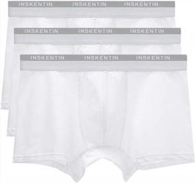 img 4 attached to Inskentin Men'S 3 Pack Low Rise Cotton Trunks Slim Fit Contour Pouch Sexy Underwear