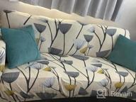 img 1 attached to Beautiful Blooming Flower Loveseat Sofa Cover With Two Free Pillow Cases - Lamberia Stretch Couch Slipcovers. review by Leslie Taylor