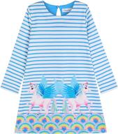 quedoris printed sleeve casual girls' clothing dresses - lollipop theme logo