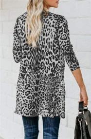 img 2 attached to Cardigans Fashion Leopard Lightweight Pockets Women's Clothing : Swimsuits & Cover Ups