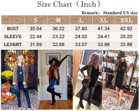 img 1 attached to Cardigans Fashion Leopard Lightweight Pockets Women's Clothing : Swimsuits & Cover Ups