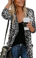 cardigans fashion leopard lightweight pockets women's clothing : swimsuits & cover ups logo