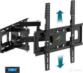 img 4 attached to 🖥️ Full Motion TV Wall Mount for Flat & Curved TVs, 28-70 Inch Up to 121 lbs, JUSTSTONE Heavy Duty Articulating Arm with Swivel Tilt Extend, Max VESA 400x400mm, Compatible with LED LCD OLED, etc.