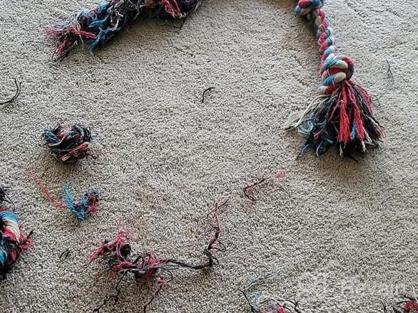 img 1 attached to Unleash Fun And Training With Zutesu Dog Chew Toy 2 Pack: Indestructible Rope Toy For Aggressive Chewers And Teething Puppies review by Alexis Sanchez