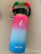 img 1 attached to 🚰 AMITER Leakproof Water Bottle: Wide Mouth Straw Lid & Handle Lid, 22oz-128oz Sizes, Vacuum Insulated Stainless Steel Flask – BPA Free Travel Mug Jug review by Jamal Yang