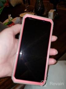 img 5 attached to Поэтическая революция Прочный чехол для Samsung Galaxy S9 с защитой на 360 градусов и встроенной защитной пленкой для экрана - розовый / серый